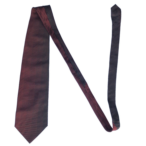 Silk Neck Tie Geometric Circles Stripes Vintage Retro Di Maggio Classic Korea - Picture 3 of 6